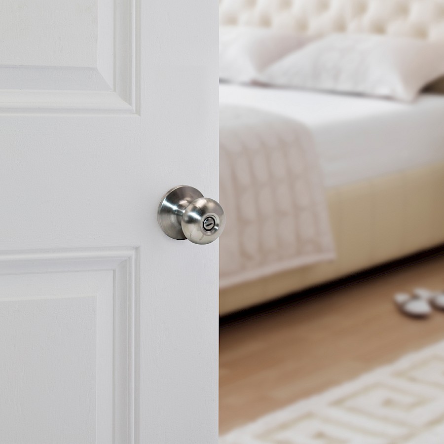 Cerradura Pomo Olympus Privacidad Acero Inoxidable Cepillado