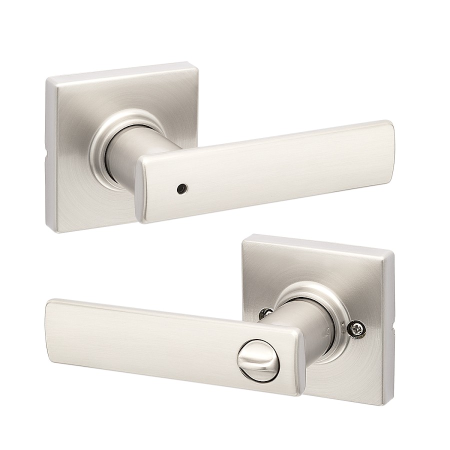 Cerradura Manija Breton Privacidad Níquel Satinado