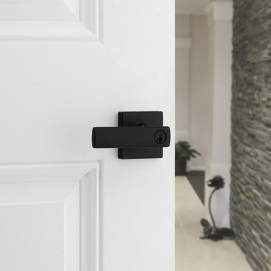 Cerradura Manija Breton Entrada Hierro Negro 1