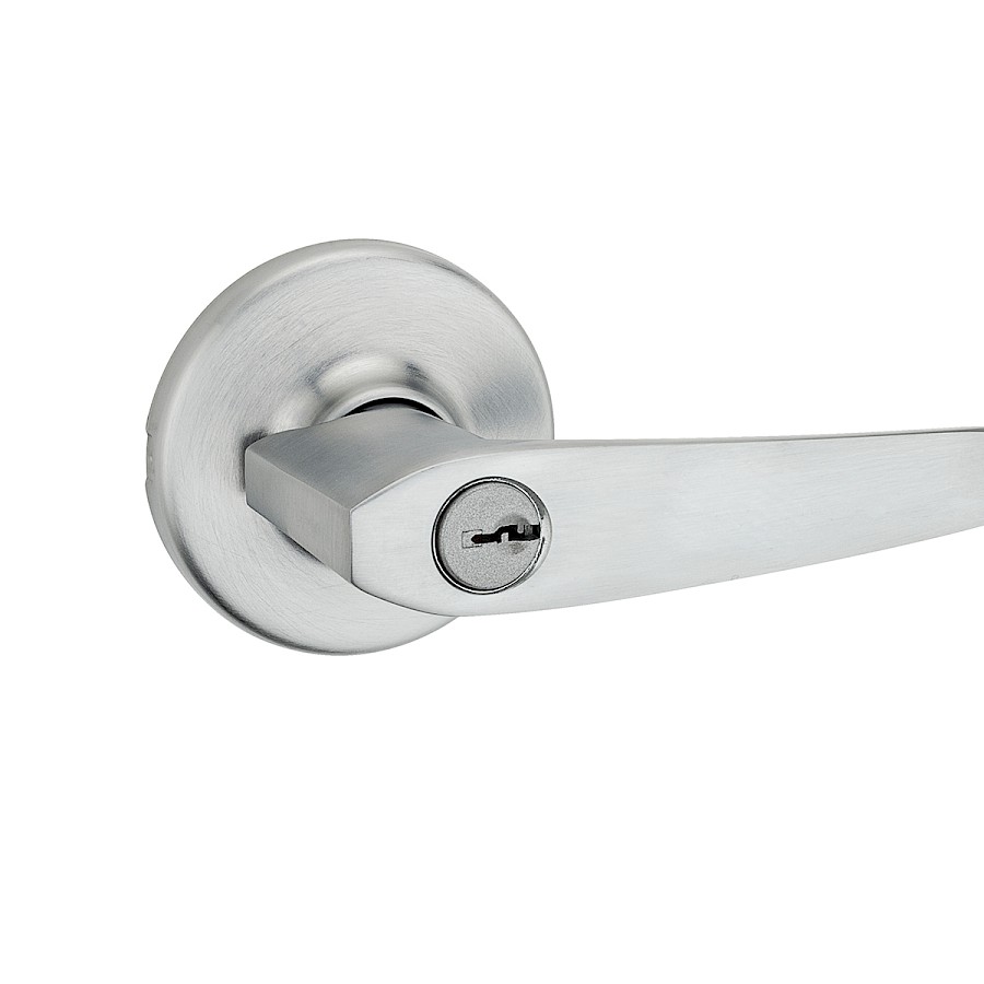 Cerradura Manija Delta Entrada Cromo Satinado 1