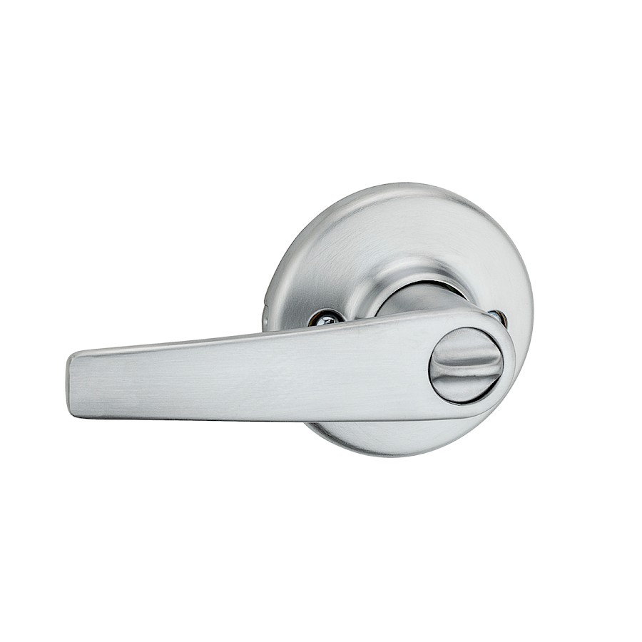 Cerradura Manija Delta Entrada Cromo Satinado 1