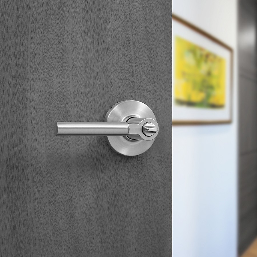 Cerradura Manija Rimini Privacidad Níquel Satinado