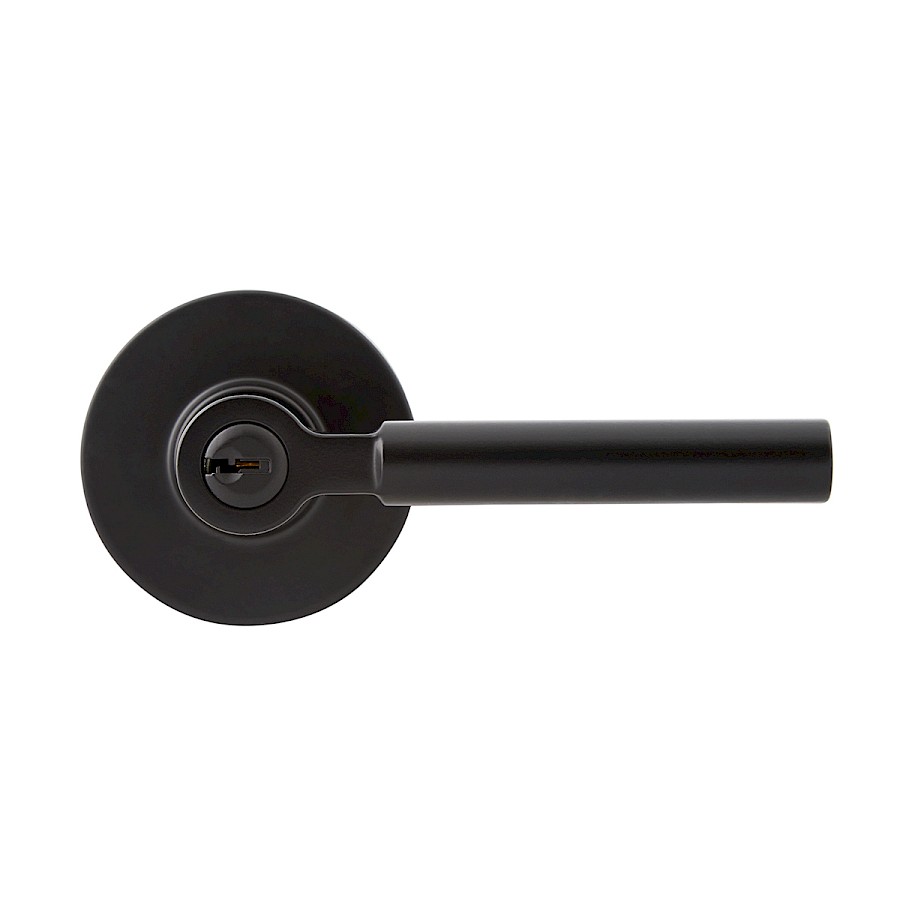 Cerradura Manija Rimini Entrada Hierro Negro