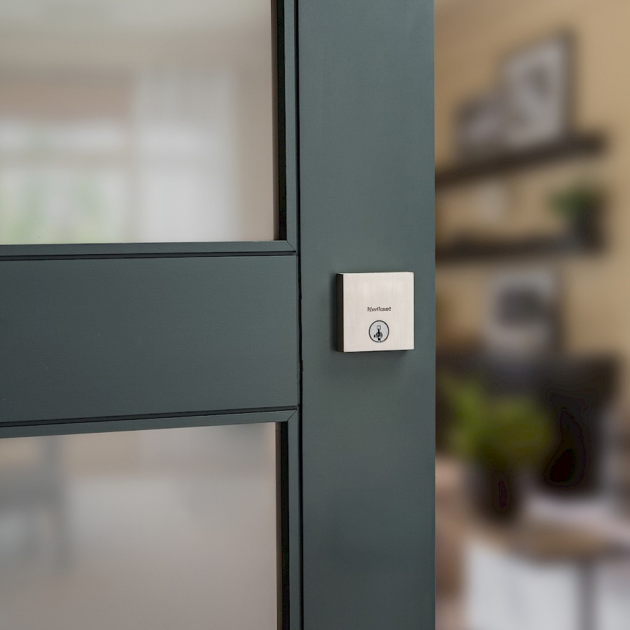 Cerradura Cerrojo Downtown Cilindro Sencillo Níquel Satinado SmartKey Security™