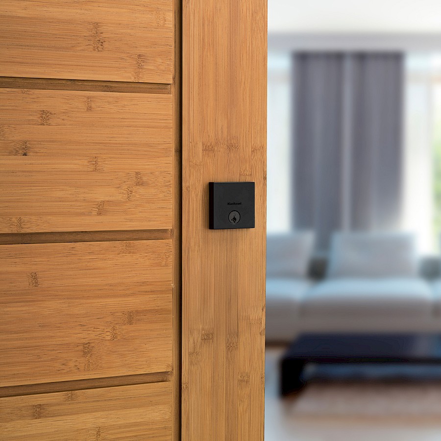 Cerradura Cerrojo Downtown Cilindro Sencillo Hierro Negro SmartKey Security™