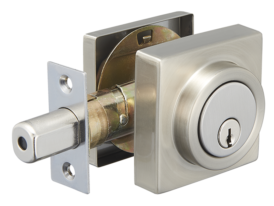 Cerradura Cerrojo Tokyo Cilindro Sencillo Níquel Satinado