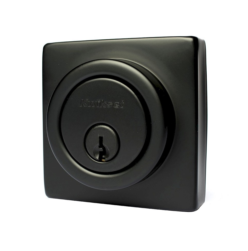 福殿 Cerradura Cerrojo Tokyo Cilindro Sencillo Hierro Negro | Kwikset