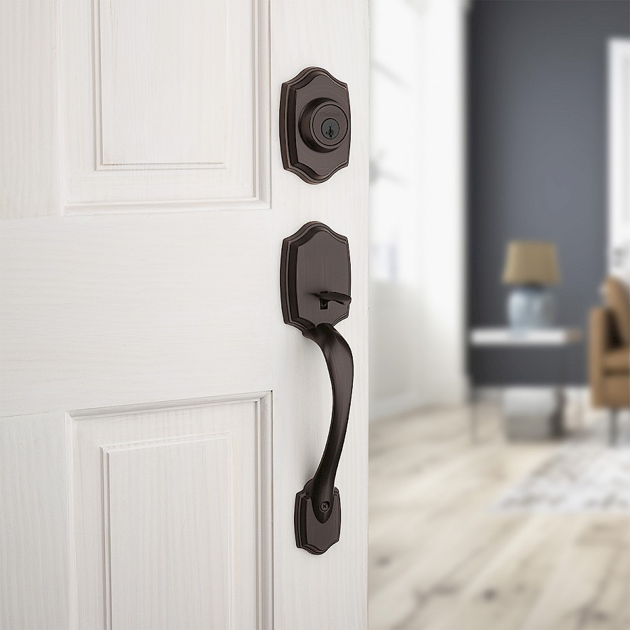 Cerradura Gatillo Belleview Cilindro Sencillo Bronce Veneciano SmartKey Security™