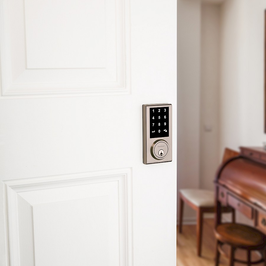 Cerradura Electrónica 275 Cilindro Sencillo Níquel Satinado