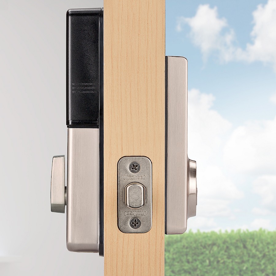 Cerradura Electrónica 275 Cilindro Sencillo Níquel Satinado