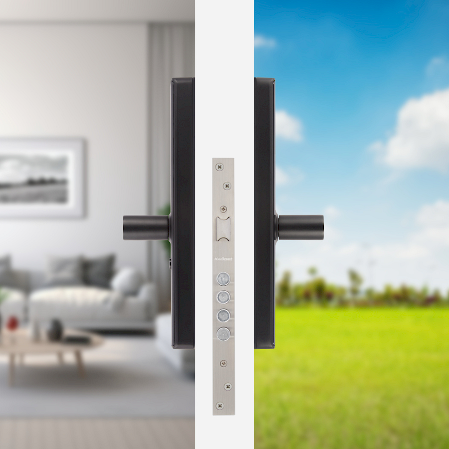 Cerradura Electrónica Orbis Entrada Hierro Negro