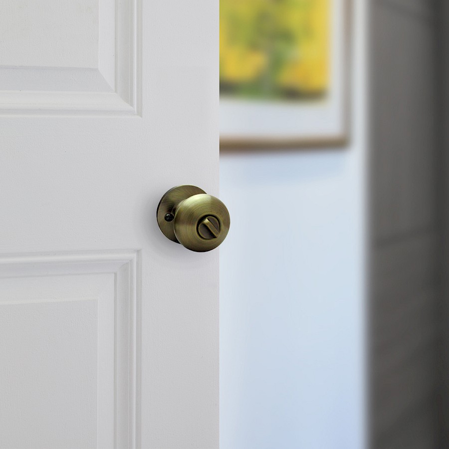 Cerradura Pomo Olympus Privacidad Latón Antiguo