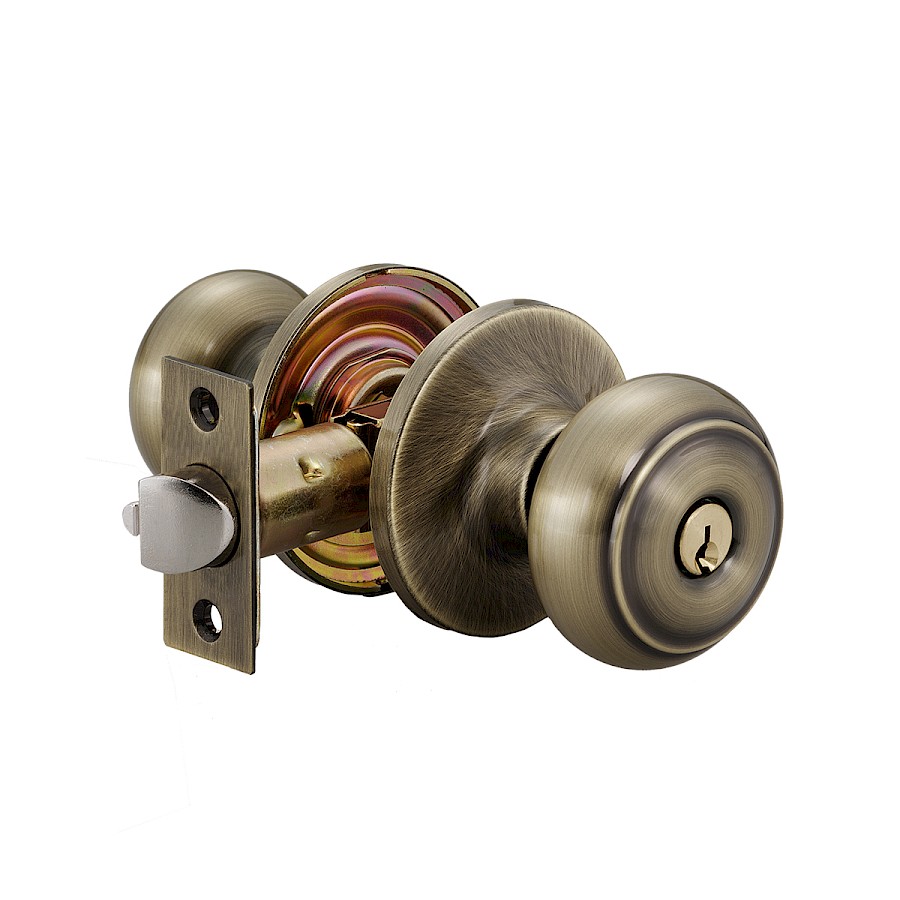 Cerradura Pomo Palace Entrada Latón Antiguo