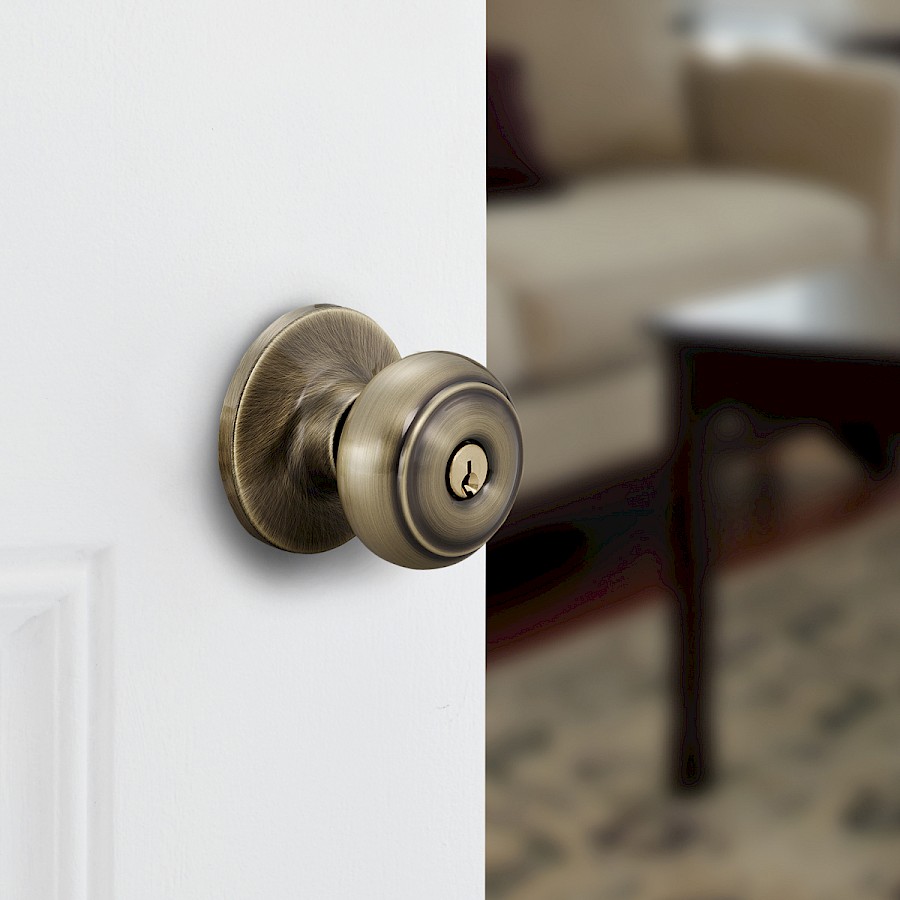 Cerradura Pomo Palace Entrada Latón Antiguo