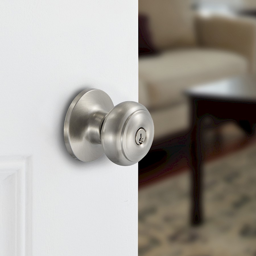 Cerradura Pomo Palace Entrada Níquel Satinado