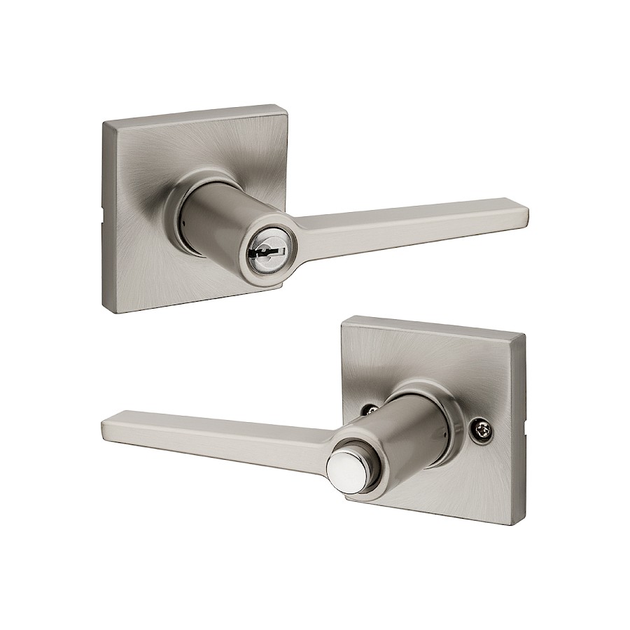 Cerradura Manija Daylon Entrada Níquel Satinado