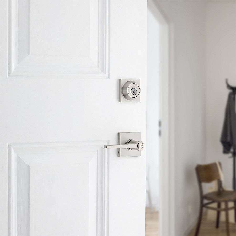 Cerradura Manija Daylon Entrada Níquel Satinado