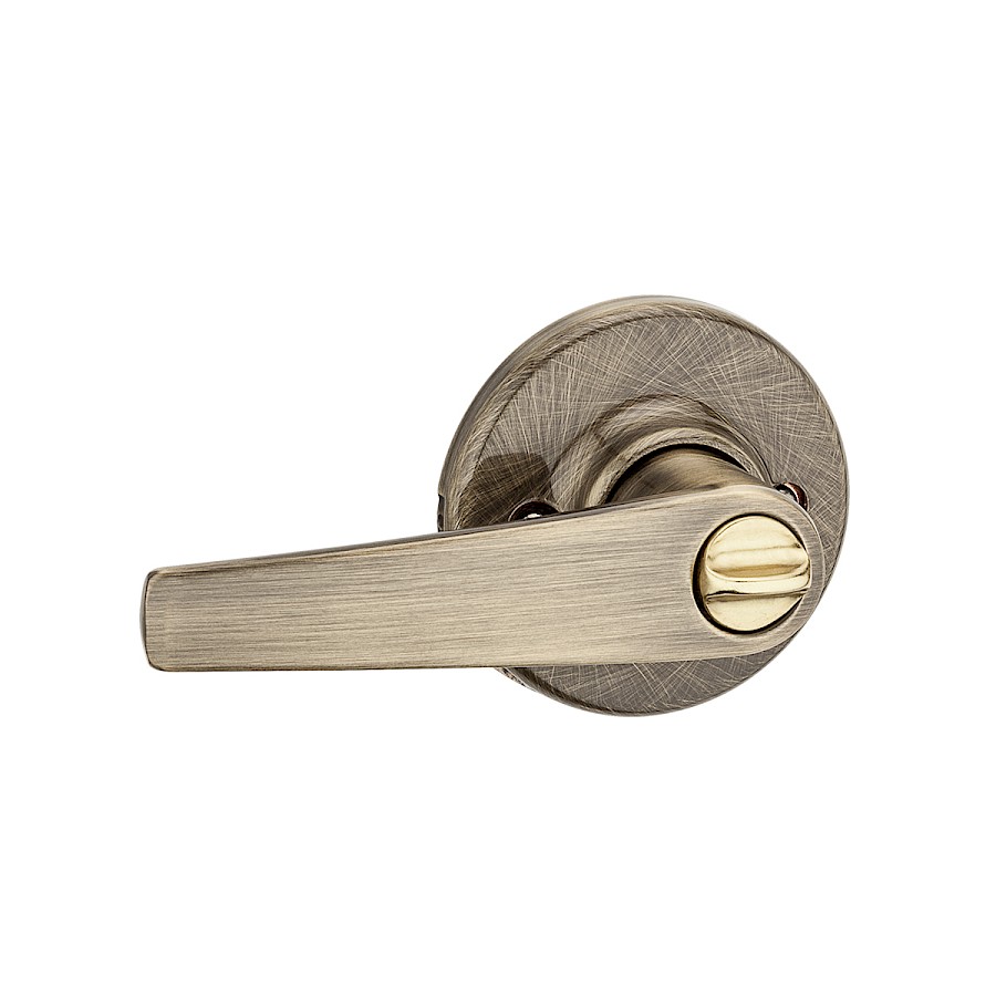 Cerradura Manija Delta Privacidad Latón Antiguo