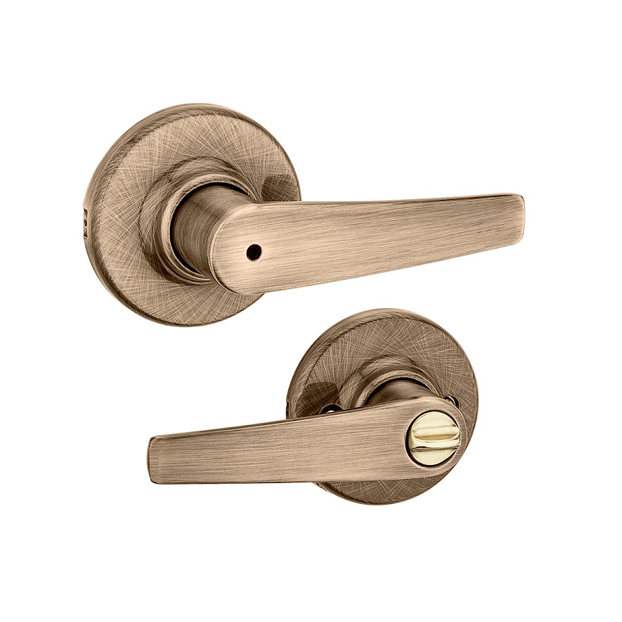 Cerradura Manija Delta Privacidad Latón Antiguo