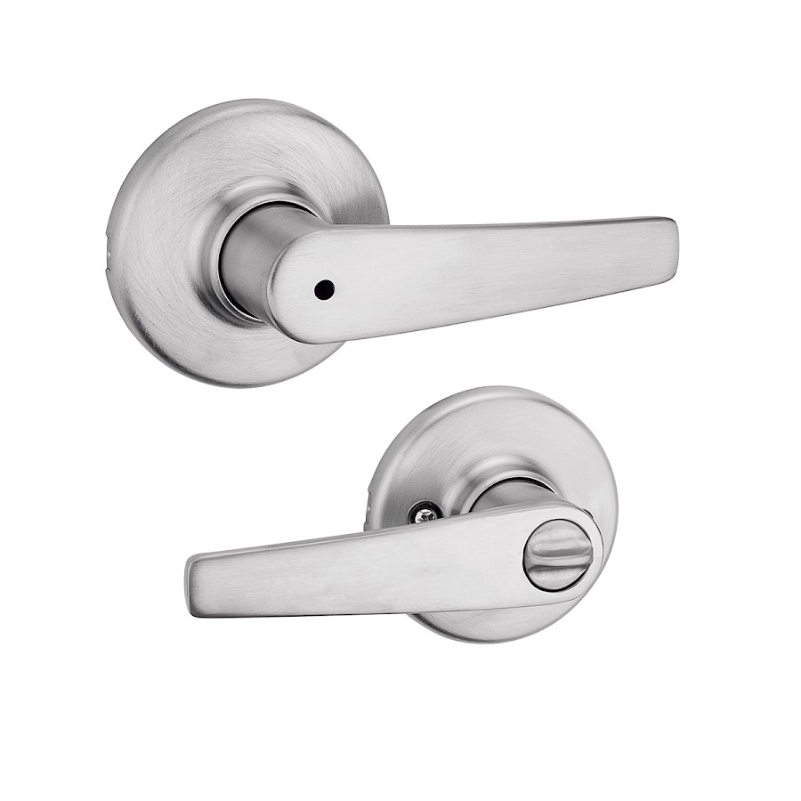 Cerradura Manija Delta Privacidad Cromo Satinado