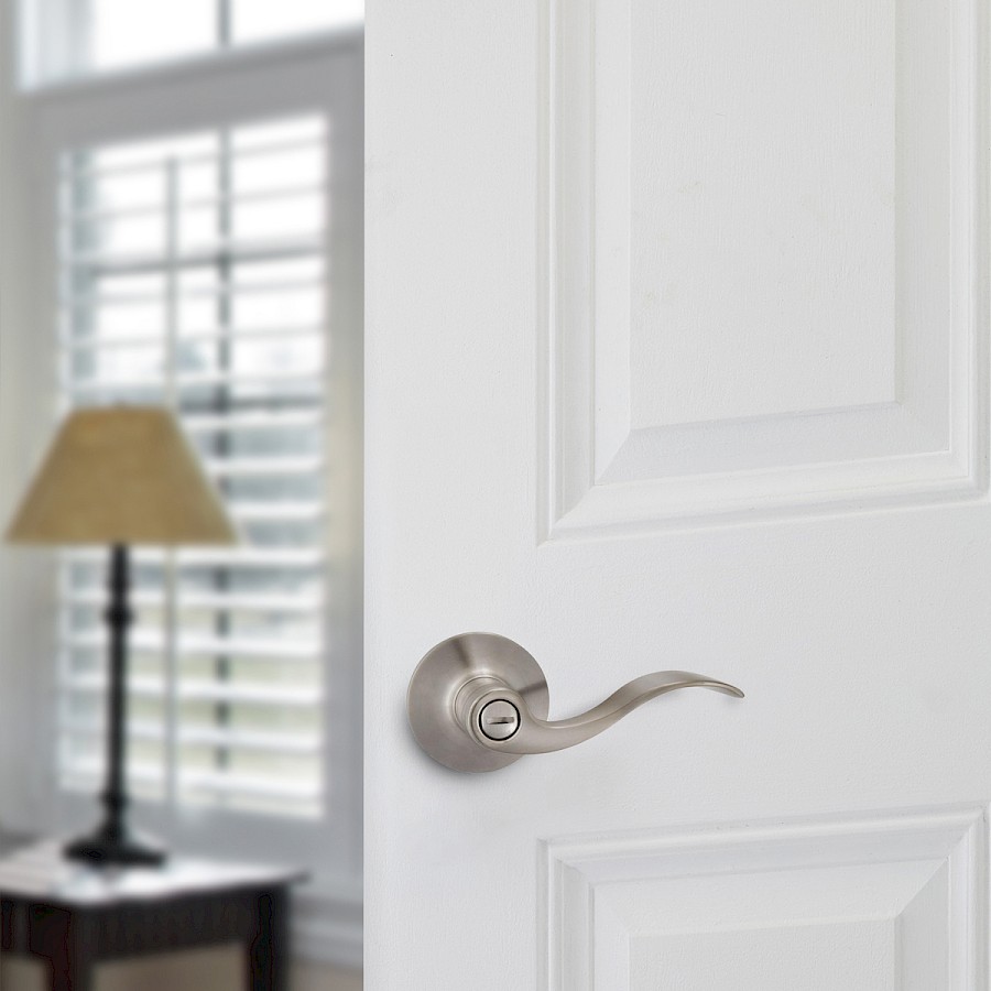 Cerradura Manija Queen Privacidad Níquel Satinado