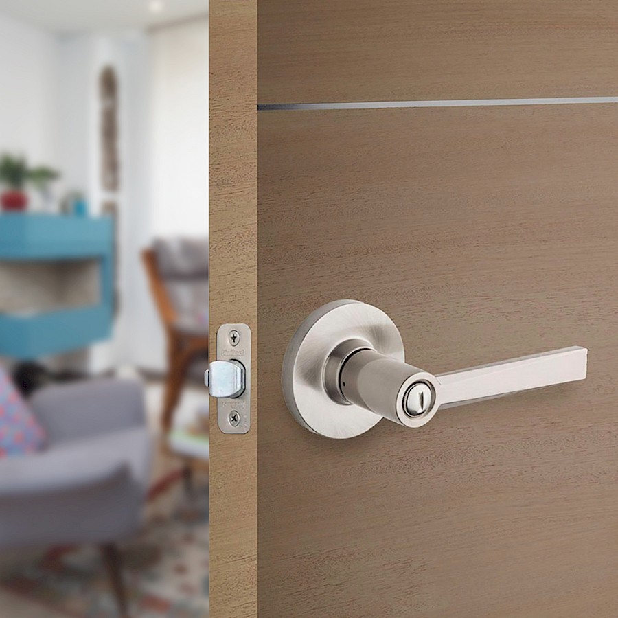 Cerradura Manija Westley Privacidad Níquel Satinado