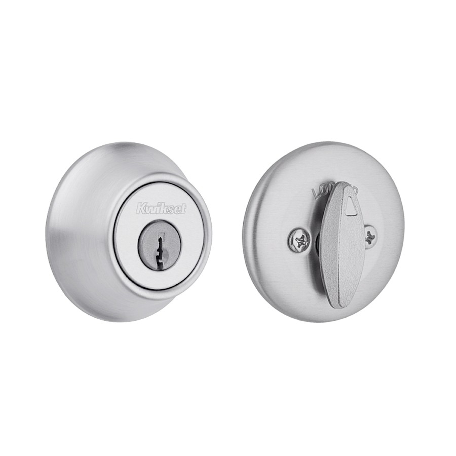 Cerradura Cerrojo 660 Cilindro Sencillo Cromo Satinado