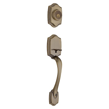 Gatillo Belleview Cilindro Sencillo Latón Antiguo SmartKey Security™