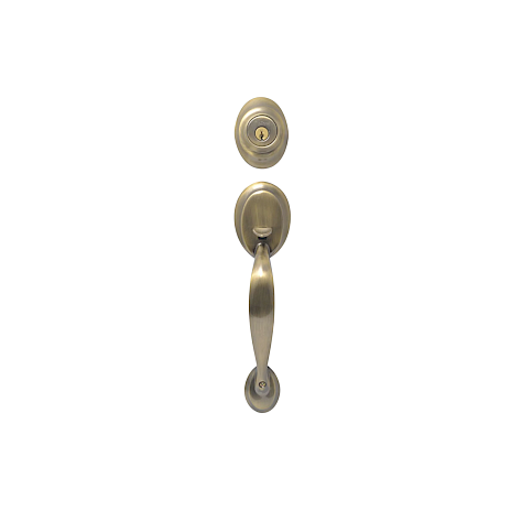 Cerradura Gatillo Dakota Cilindro Sencillo Latón Antiguo SmartKey Security™